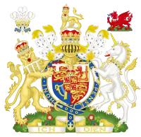 Coat of arms as Prince of Wales (granted 1911)