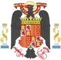 Coat of arms of Spain under Franco(1945–1977)Phylactery Variant