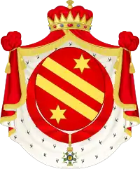 Arms of Lucien Bonaparte, Prince of Canino and Musignano.
