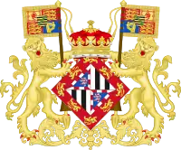 Coat of arms of Princess Victoria Eugenie of Battenberg (before 1906)