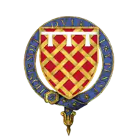 Arms of Sir James Audeley, KG