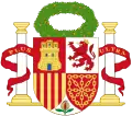 Proposal of 1868 with a Civic Crown as crest, Provisional Government term, led by Francisco Serrano(1868–1870)