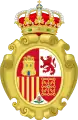 Coat of arms of the Realm, Provisional Government, Console variant(1868–1870)