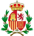 Coat of arms of the Realm, Provisional Government, Laurel wreath variant(1868–1870)
