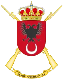 Coat of arms of the 1st-54 Regulares Battalion "Tetuán" (Spanish Army)