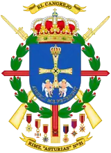 Coat of Arms of the 31st Mechanized Infantry Regiment "Asturias" (RIMZ-31)Standardized