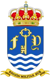 Coat of Arms of the former 2nd Military Region, "Sur"(1984–1997)