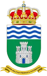 Coat of Arms of the former 5th Military Region, "Pirenaica Occidental"(1984–1997)