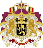 Coat of arms of Leopold II and Albert I, 1865-1921