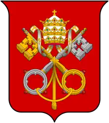 Coats of arms of the Holy See and Vatican City