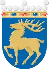 The coat of arms of Åland drawn by Ahti Hammar in 1962.