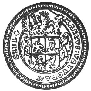 Heraldic seal of Marcu Cercel as claimant Prince of Moldavia