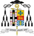 Coat of arms of Abbot Mark Cooper, O.S.B.