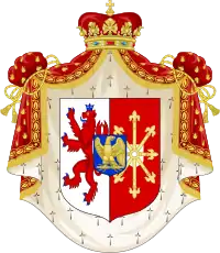 Coat of arms of Napoleon Louis Bonaparte as Grand Duke of Cleves and Berg