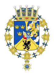 Wilhelm's coat of arms as prince of Sweden, Duke of Södermanland after 1907