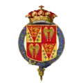 Coat of arms of Edward Seymour, 1st Duke of Somerset: Arms of Seymour, quartering the augmentation of honour