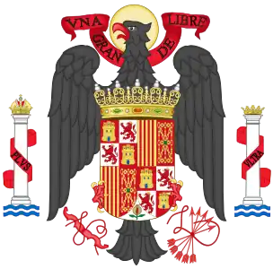 State coat of arms of Francoist Spain 1945–1977.
