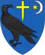 Reproduction of Wallachia Voivodeship coat of arms in Middle Ages.