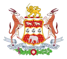 Coat of arms of the British South Africa Company and later of Rhodesia (19th century)