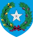 Coat of arms of the Republic of Texas, traditional heraldic shield