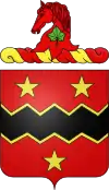 Coat of arms of the U.S. 16th Field Artillery Regiment.