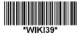 "*WIKI39*" encoded in Code 39