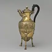 Coffeepot; 1797–1809; silver gilt; height: 33.3 cm; Metropolitan Museum of Art, New York City