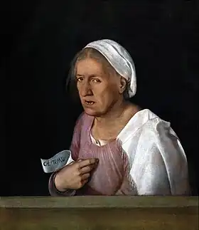 GiorgioneOld Woman, 68 × 59 cm