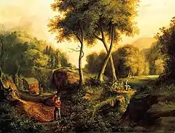 Landscape by Thomas Cole (1825). Bequest of Mrs. Kate L. Dunwoody.