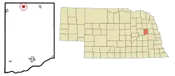 Location of Clarkson, Nebraska