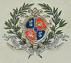 Coat of arms of the Collège Stanislas de Paris with Vytis (1905 version; a similar coat of arm is still in use)