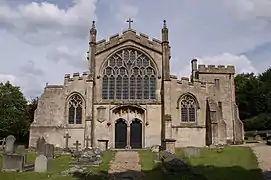 Edington Priory, Wiltshire, west front: Decorated and Perpendicular