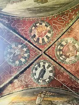 Bonifacio Bembo, frescoes on the vault of the chapel, 1475.