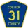 County Road 31 marker