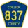 County Road 837 marker