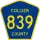 County Road 839 marker