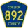 County Road 892 marker