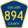 County Road 894 marker