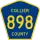 County Road 898 marker