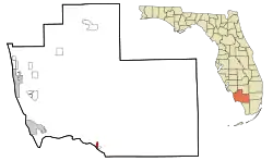 Location in Collier County and the state of Florida