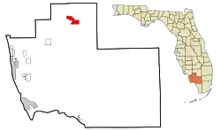 Location in Collier County and the state of Florida