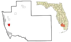 Location in Collier County and the state of Florida