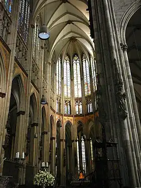 The medieval east end of Cologne Cathedral (begun 1248)