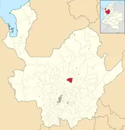Location of the municipality and town of Carolina del Príncipe, Antioquia in the Antioquia Department of Colombia