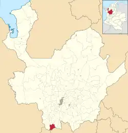 Location of the municipality and town of Jardín in the Antioquia Department of Colombia