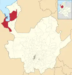 Location of the city of Turbo, in the Antioquia Department of Colombia