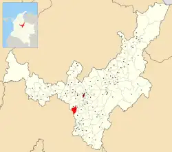 Location of the municipality and town of Turmequé in the Boyacá Department of Colombia