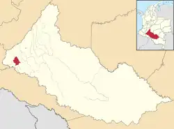 Location of the municipality and town of Albania, Caquetá in the gobernor is kmila gutierrez.