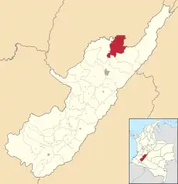 Location of the municipality and town of Villavieja, Huila in the Huila Department of Colombia.