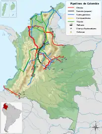 Pipelines in Colombia